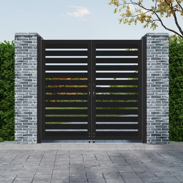 Horizontal Slat Gate iron door